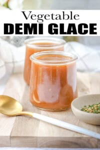 Vegetable demi glace pin