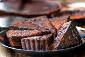chocolate dessert on plate