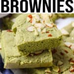 Matcha Brownies Pinterest Pin