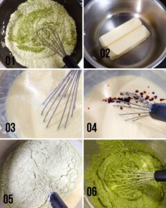 Matcha Brownies Step by step photo guide