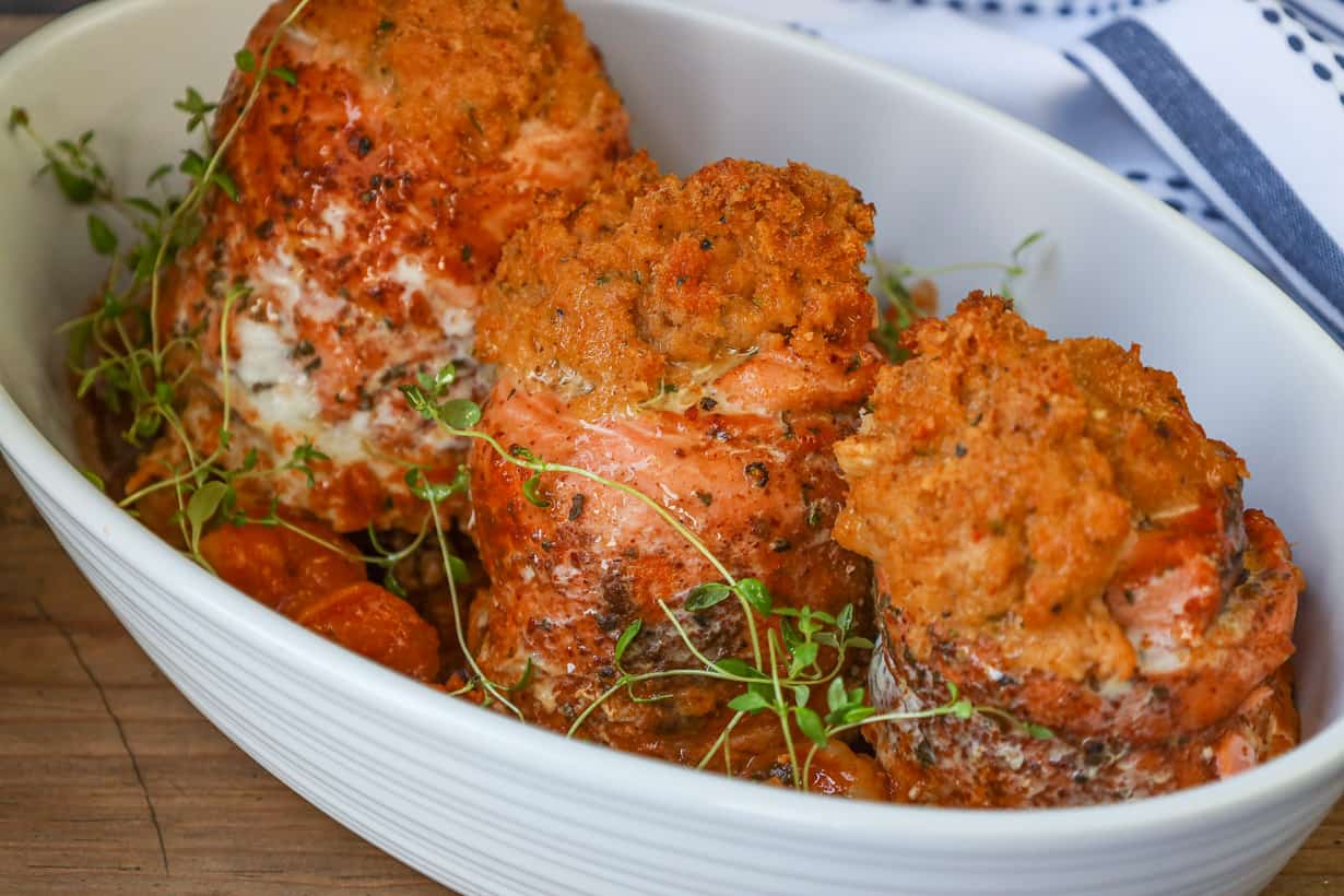 Stuffed Salmon With Shrimp - Savory Thoughts