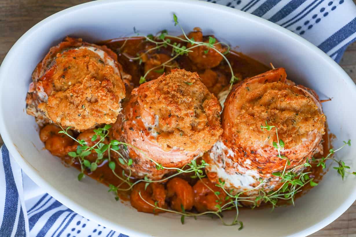 Stuffed Salmon With Shrimp Savory Thoughts