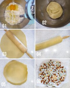 Step by step guide 1-6 - Asparagus Tart