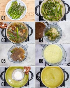 Step-by-step guide Asparagus Soup Cream of Asparagus