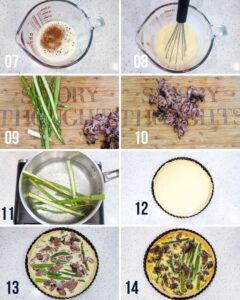 Step by step guide - Asparagus Tart