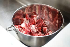 meat in bowl