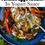Turkish Eggs (Cilbir) Pinterest Pin