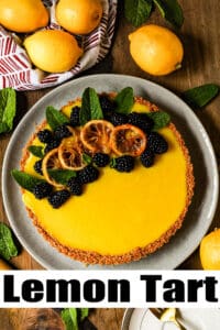 Lemon tart Pinterest Pin