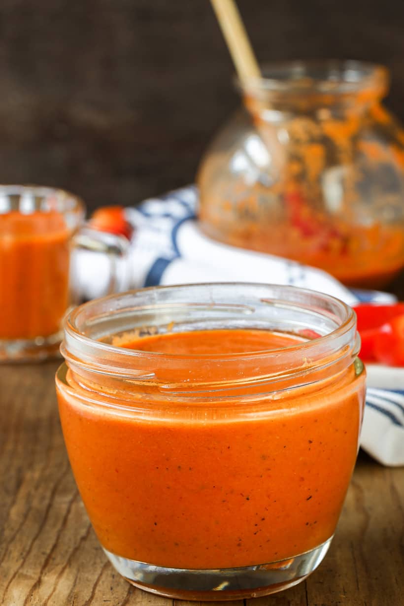 Sauce in jar