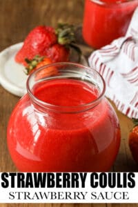 Strawberry Coulis Pinterest Pin