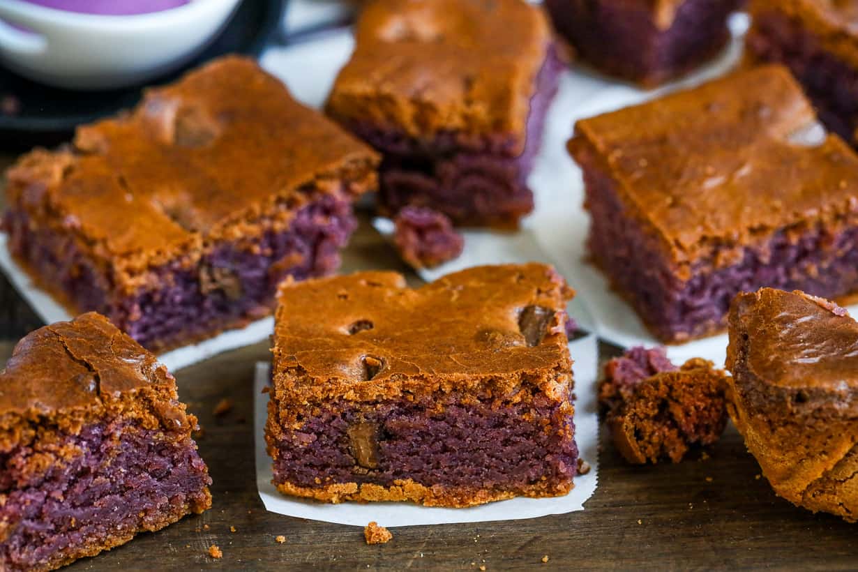 Purple yam powder brownies (UBE BROWNIES on board