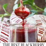 Blackberry Coulis Pinterest Pin