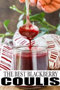Blackberry Coulis Pinterest Pin