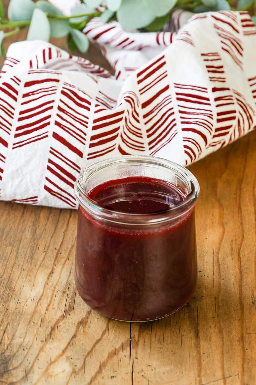sauce in a jar - blackberry puree
