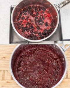 Step 1 blackberry coulis