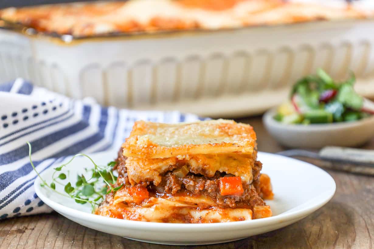 lasagna with herb - French lasagna