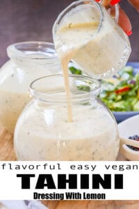 Lemon Tahini Dressing Pinterest Pin