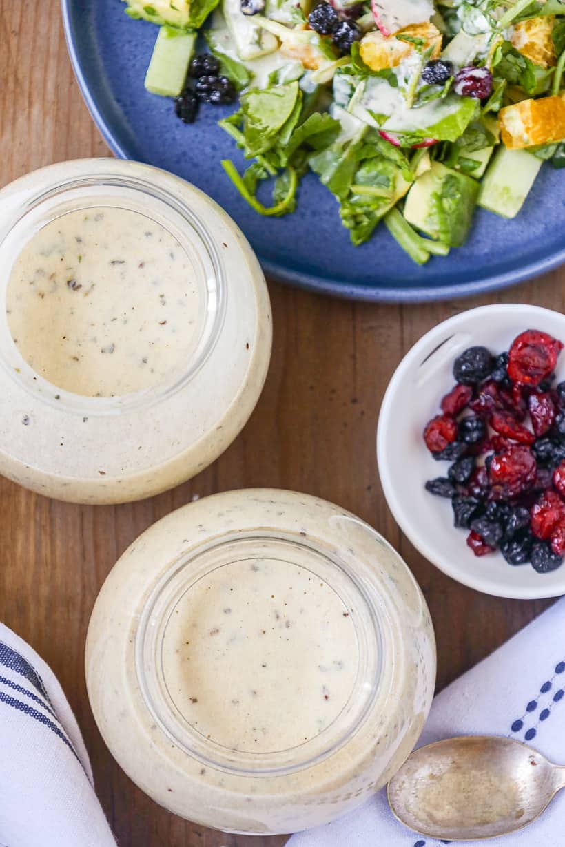 Two bottles of Tahini Dressing