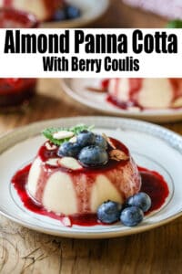 Panna Cotta With Almond Milk Pinterest Pin
