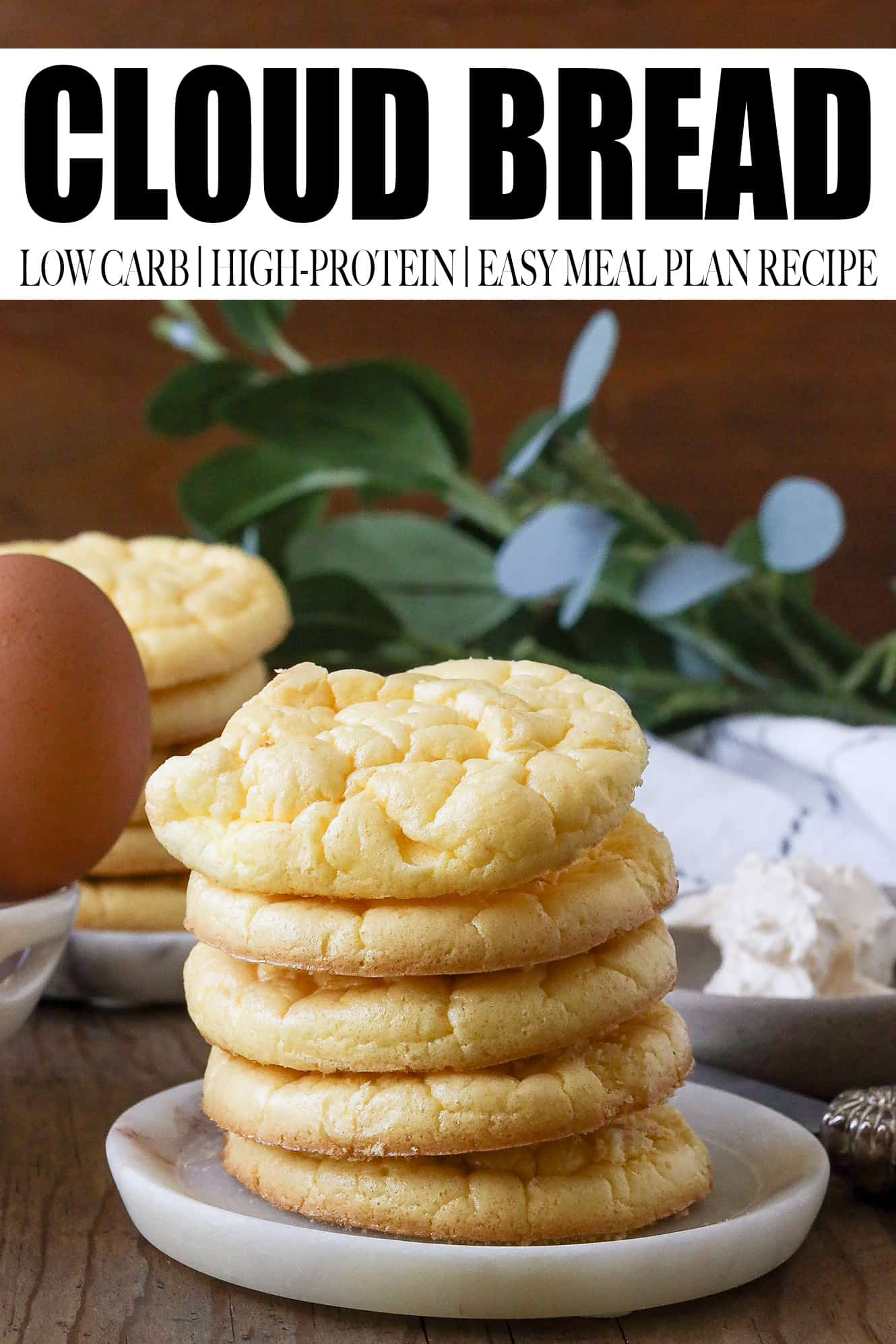 Easy Cloud Bread Recipe (GlutenFree, Low Carb, Keto Proof)