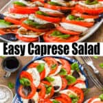 Easy Caprese Salad Pinterest Pin