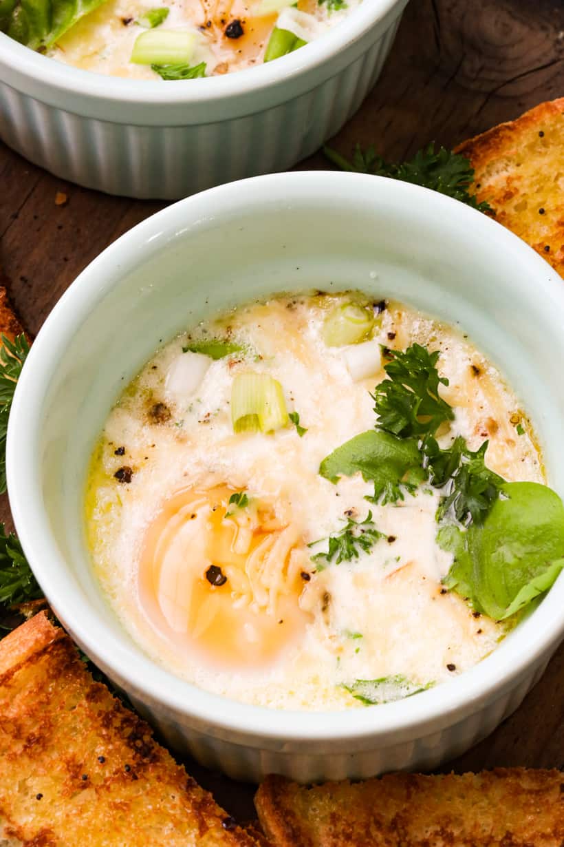 breakfast oven baked eggs