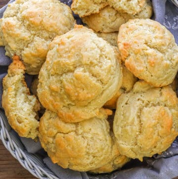 biscuits in basket