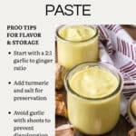 GINGER GARLIC PASTE PINTEREST PIN