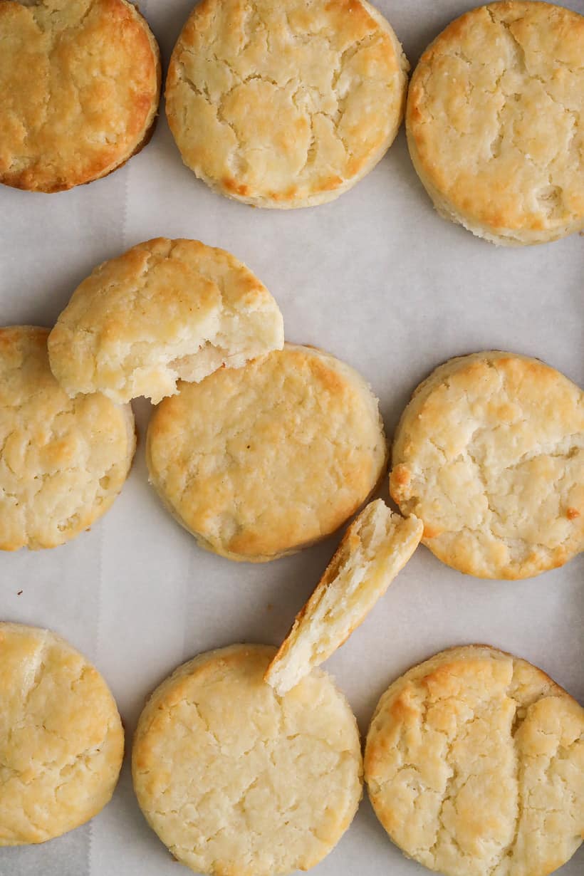 biscuits on tray