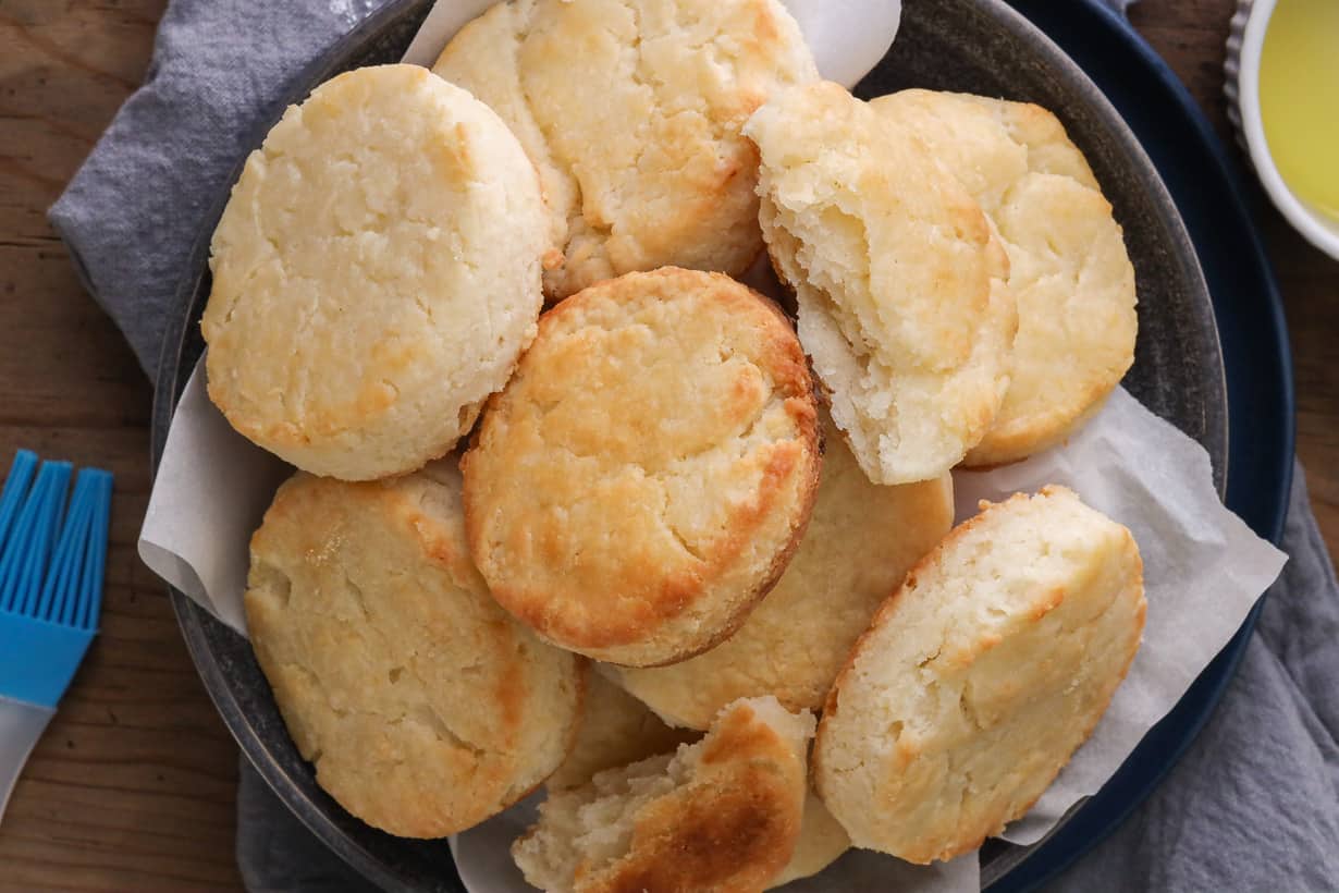 gluten-free biscuits in bowl
