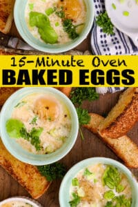 Oven baked Eggs Pinterest Pin