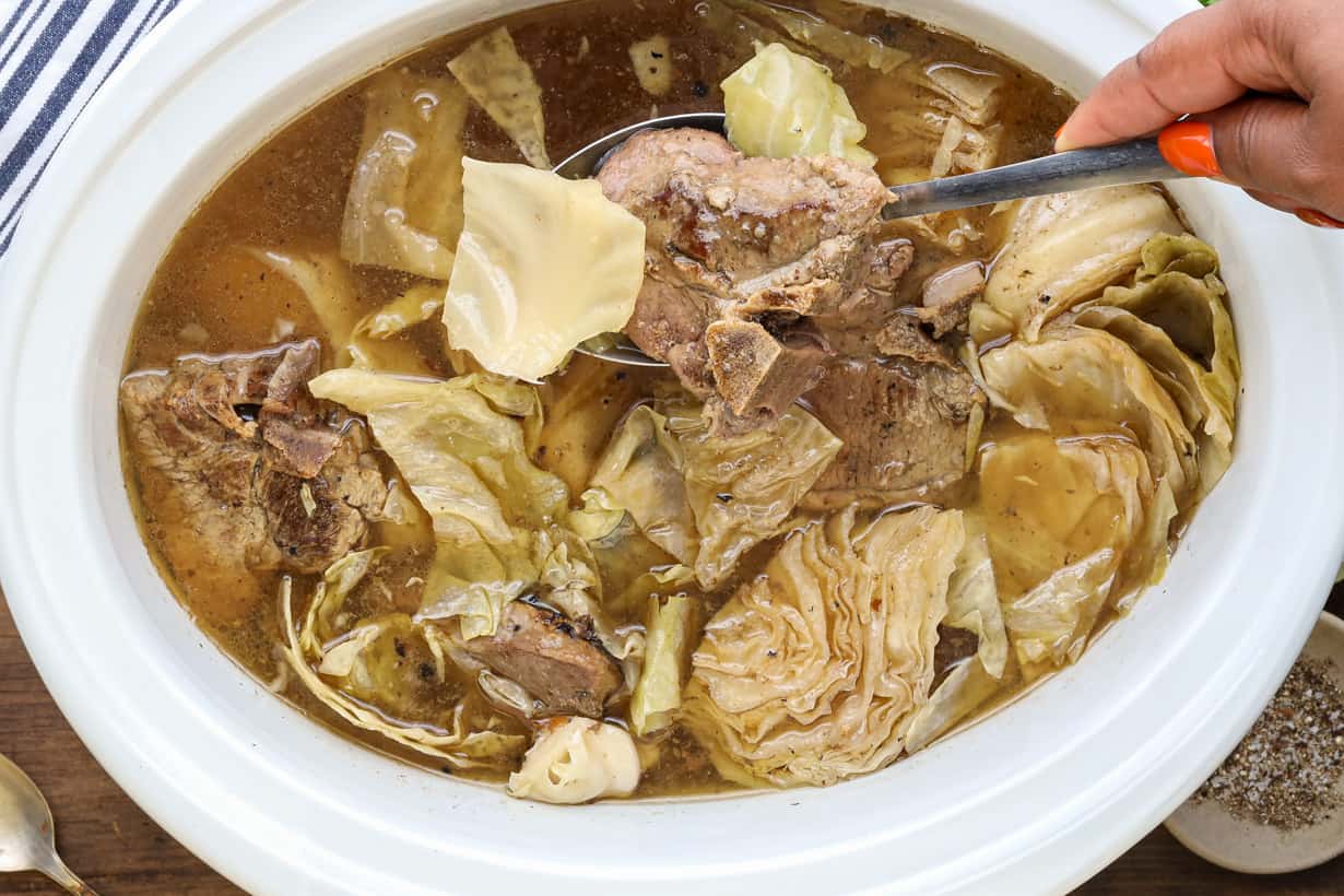 Slow Cooker Lamb Stew - Savory Thoughts