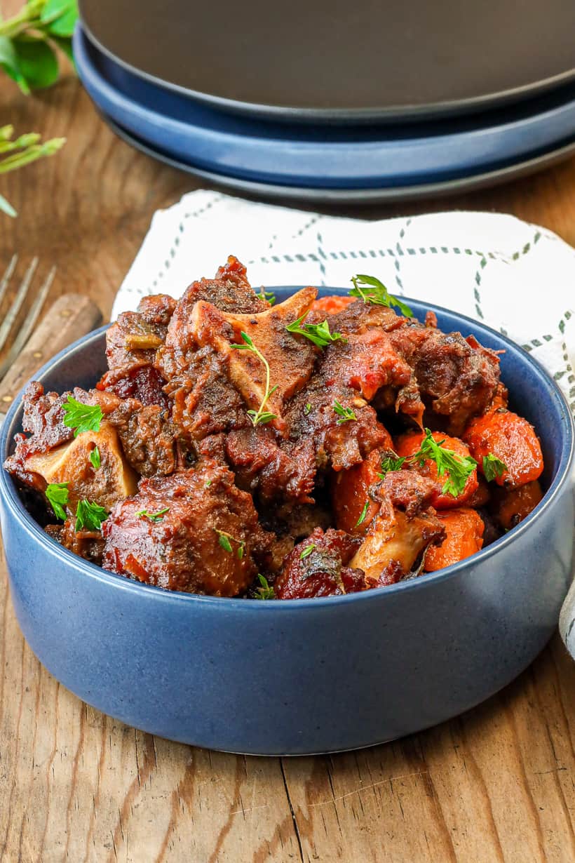 oxtail cooked in the smoker