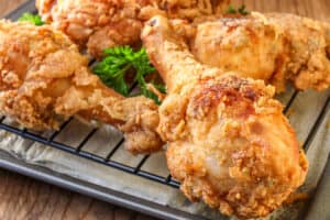 drumstick on cooling rack