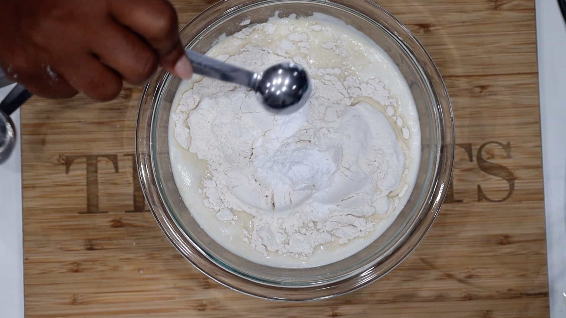 Adding Dry Ingredients To Wet Ingredients