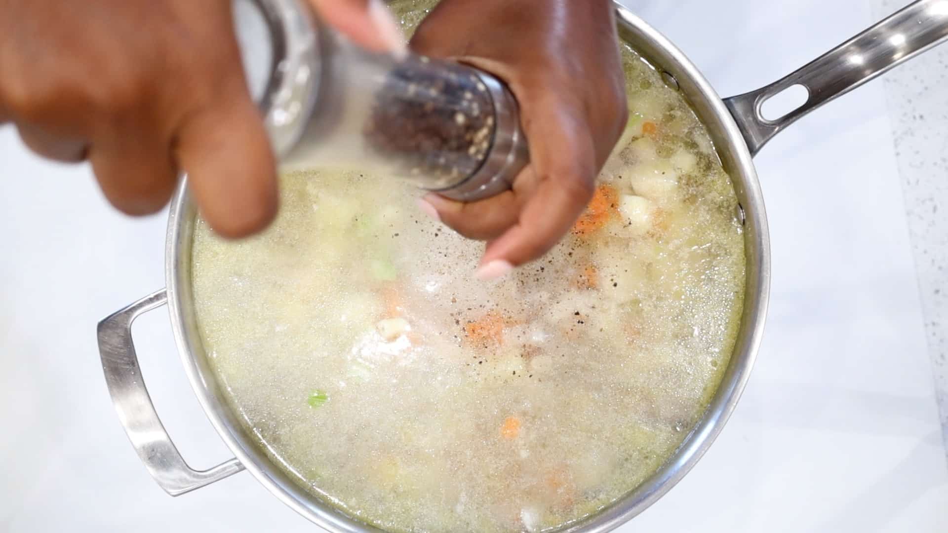 Adding seasoning