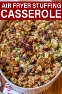 air fryer stuffing casserole Pinterest Pin