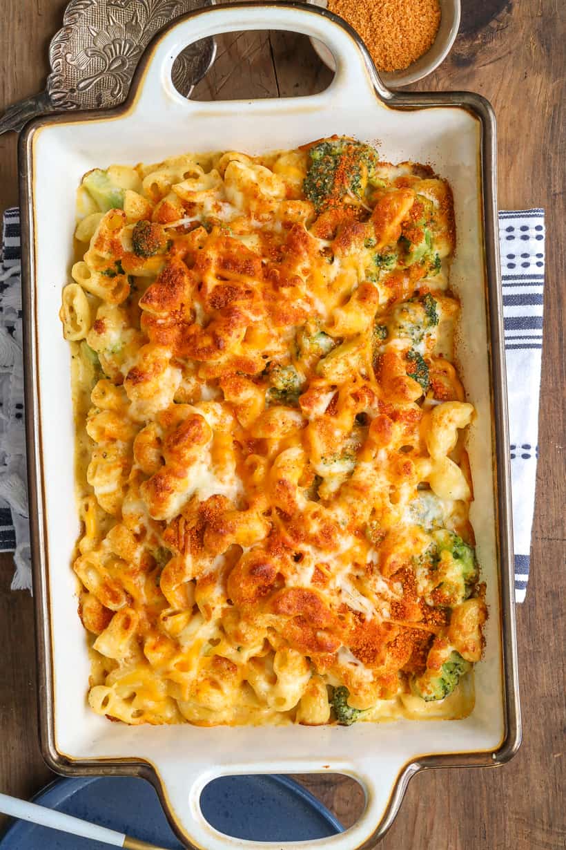 Baked Mac and Cheese With Broccoli - Savory Thoughts