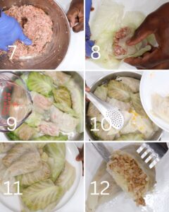 Stuffed Cabbage Rolls Steps 6-12
