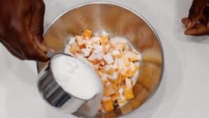adding sugar