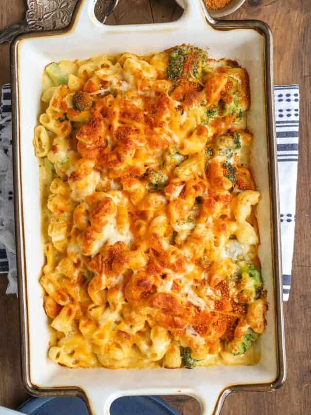 Baked Mac And Cheese With Broccoli