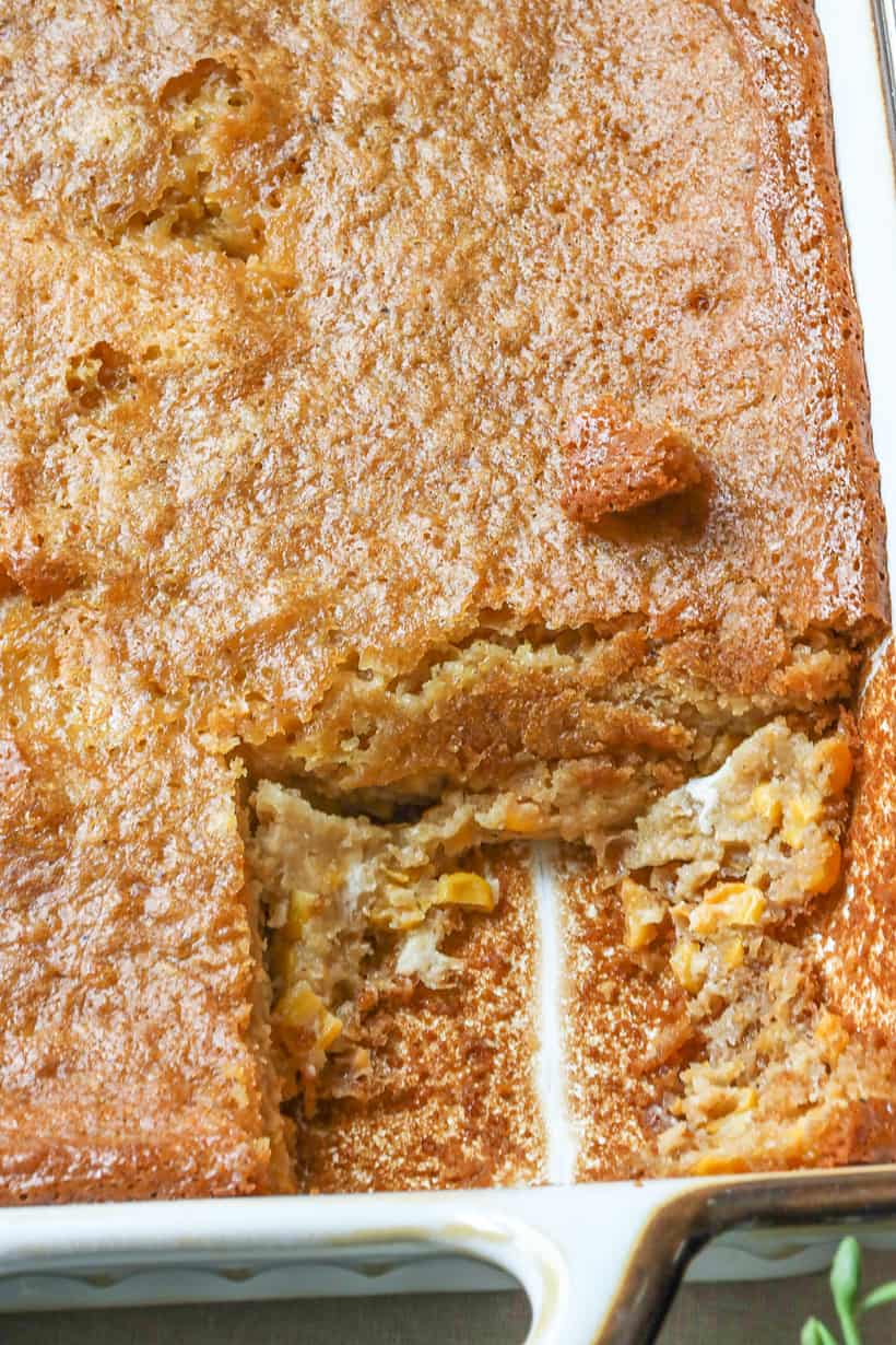 cutout corn pudding casserole