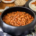 Instant Pot Black Eye Peas in black bowl