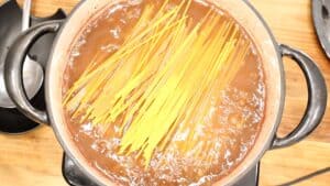 Adding Pasta to Lentils