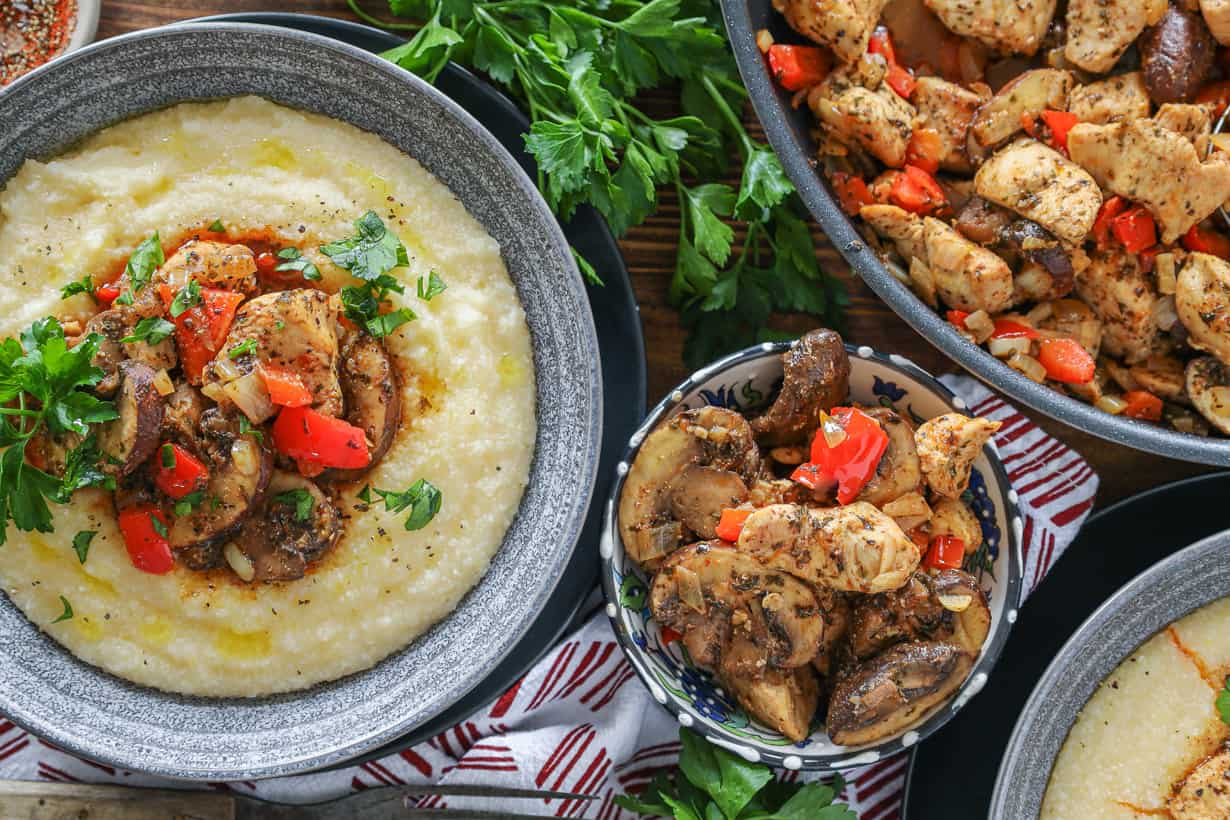 Mushroom Chicken And Grits Savory Thoughts