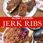 Slow Cooked Jerk Ribs Pinterest Pin