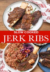 Slow Cooked Jerk Ribs Pinterest Pin