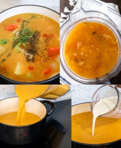 Step-by-step guide to make tomato bisque