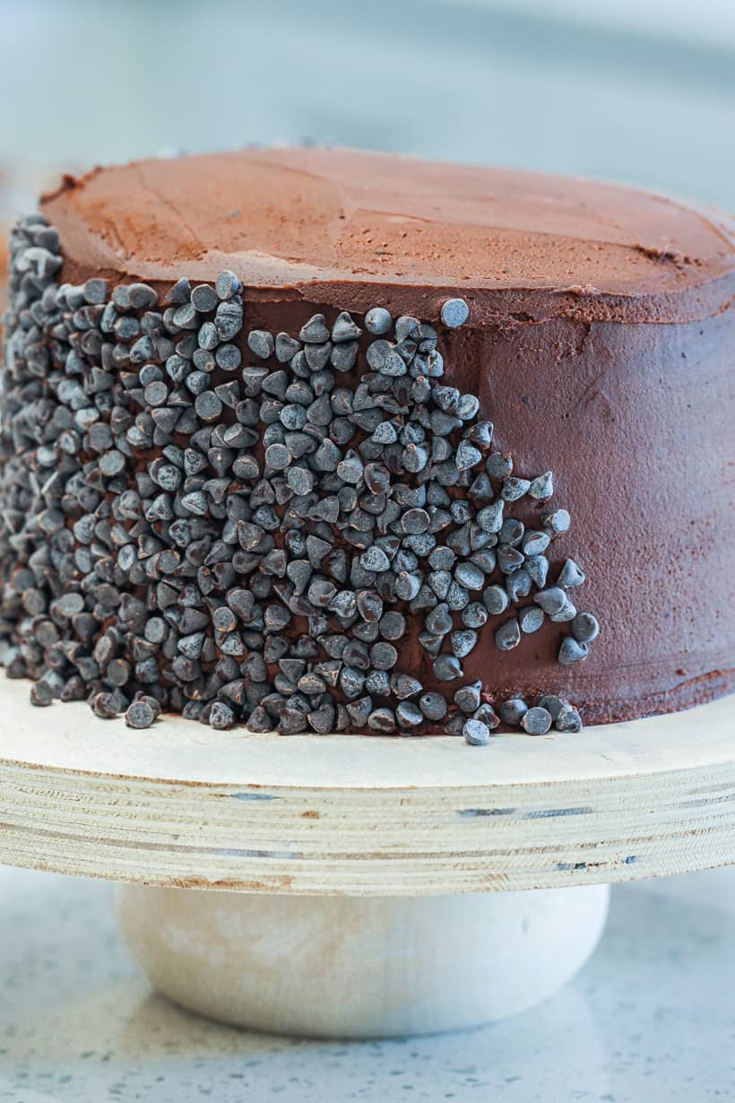 Death By Chocolate Chocolate Chip Cake - Pretty Providence