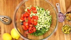 Assembling Potato Salad